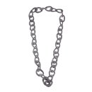 Halskette Wasserbüffel Chain 43x33mm Matt / Wavy  / 116cm