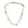 Halskette Wasserbüffel Chain 88mm White shiny / Teardrop w/ ring / 110cm
