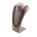 Halskette Wasserbüffel Chain 68mm Brown shiny / 8 design / 110cm