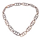 Halskette Wasserbüffel Chain 75mm Brown shiny / Long oval  / 110cm