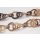 Halskette Wasserbüffel Chain 70mm White shiny / Long oval twisted / 108cm
