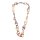 Halskette Wasserbüffel Chain 70mm White shiny / Long oval twisted / 108cm