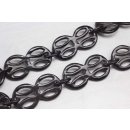 Halskette Wasserbüffel Chain 68mm Black shiny / 8...