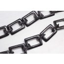 Halskette Wasserbüffel Chain 25 /45mm Black shiny /...