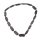 Halskette Wasserbüffel Chain 58mm Black shiny / oval carved / 110cm