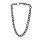 Halskette Holz Ebony chain  ca.27x20 mm / black shiny / small wavy / 80cm