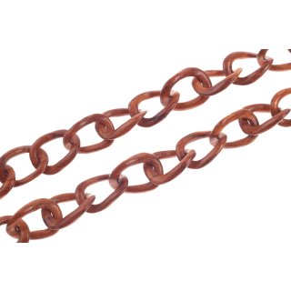 Halskette Holz Bayong chain ca.27x20 mm / natural /  small wavy / 94cm