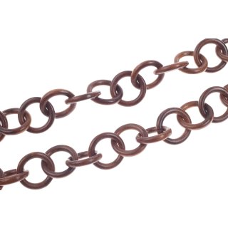 Halskette Holz Robles chain ca.30mm  / natural / Ring / 100cm