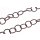 Halskette Holz Ebony chain ca.45mm  / natural  / Ring / 98cm