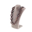 Halskette Holz Ebony chain  ca.45mm  / natural / Wavy  /...