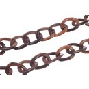 Halskette Holz Ebony chain  ca.45mm  / natural / Wavy  / 112cm