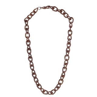 Halskette Holz handpainted  Halskette chain ca.45mm / Wavy  / 140cm