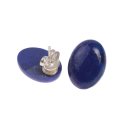 Lapis Lazuli Stones Cabochon Cut Oval 16mm with Ear Studs...