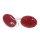 Rochenleder Ohrringe Cabochon Cut Tango Red Polished Ohrringe,925 Sterling Silver 26mm