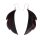 Ohrringe gefertigt aus Handcarved Black Horn,Leaf Design,70mm