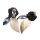 Ohrringe gefertigt aus Blacklip Muschel with Nautilu,Holz saucer Design 60mm