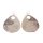 Wasserschlange Leder Ohrringe,925 Sterling Silver,Natural,Calar Teardrop 60x2mm
