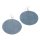 Wasserschlange Leder Ohrringe,925 Sterling Silver,Blue,Flat Round 50x2mm