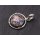 Muschel Damenketten-Anhänger-Silber / Muschel Charm / Abalone Muschel / 37mm
