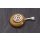 Honey Jade Stein Anhänger Donut 28mm Spirale aus versilbertem Messing