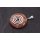 Red Line Achat Stein Anhänger Donut 35mm Spirale aus versilbertem Messing