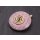 Dusky Orchid Doughnut/Donut/Ring Resin Anhänger 50mm mit Spirale Messing goldfarben