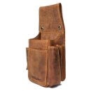 Greenburry Vintage Leder Kellnertasche braun | 15,5x11,5cm