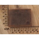 Greenburry Vintage Leder Geldbörse Hundemotiv braun | Querformat