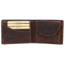 Greenburry Vintage Leder Geldbörse Pferdemotiv braun | Querformat