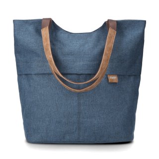 zwei OLLI OT15 Shopper Henkeltasche Handtasche Damentasche blue