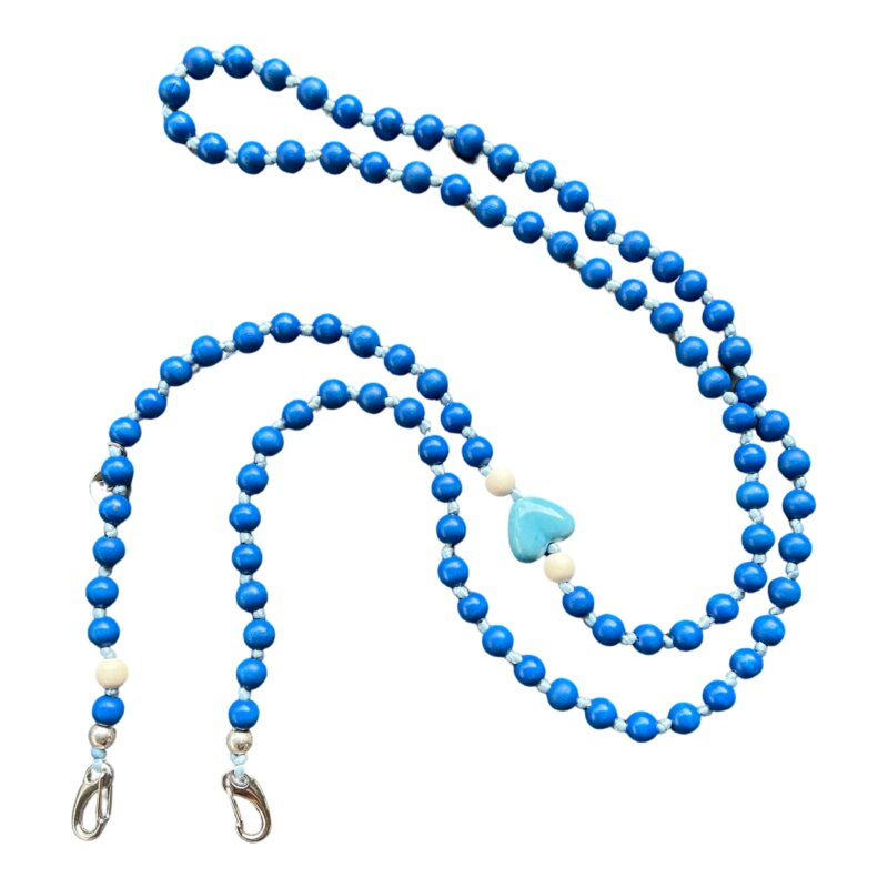 Handykette Universal Phone Lanyard In Gold - 2 Stück Mit Perlen Und Herz, Zum Umhängen Für Smartphones