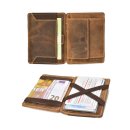 Greenburry Geldbörse Vintage magic wallet coinpocket RFID  braun