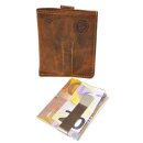 Greenburry Vintage Karten-Clip RFID Leder
