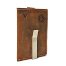 Greenburry Vintage Karten-Clip RFID Leder
