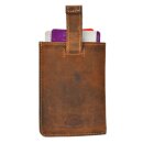 Greenburry Vintage Karten-Clip RFID Leder