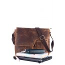 Greenburry Vintage A4 Umhänger Ledertasche braun Leder