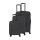 travelite 4-Rad Koffer Set 3 teilig Größen L/M/S I BALI: ABS Hartschalen Trolleys mit TSA Kombinationsschloss (Handgepäck Koffer ohne TSA) Anthrazit