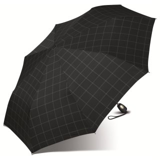 Esprit  Regenschirm Herren schwarz kariert