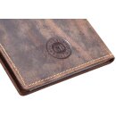 Greenburry Vintage Ausweismappe Kartenetui braun | passend für Ausweis-und KFZ Schein