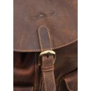 Greenburry Vintage Rucksack Leder Wanderrucksack braun | 35x36x20cm