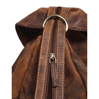 Greenburry Vintage Daybag Rucksack Leder 28 cm braun | 23x28x10cm