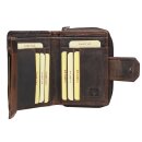 Greenburry Vintage Revival Damen Geldbörse Leder Portmonee braun